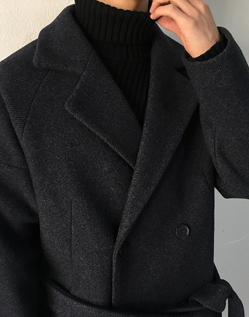 Thick premium wool-half coat