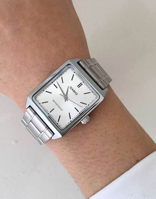 Casio silver mtp watch