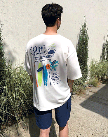 [키높핏 시리즈 21] 안토니 오버핏 프린팅 티셔츠